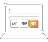 支持ASP、PHP、.Net等多種語言開發(fā)